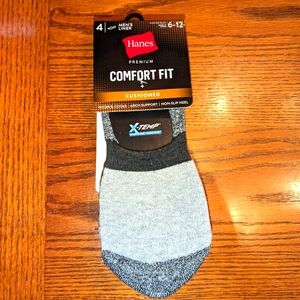Hanes Mens Full Cushioned Wicking Cool Comfort Liner Cotton Socks 4 Pk Sz 6-12